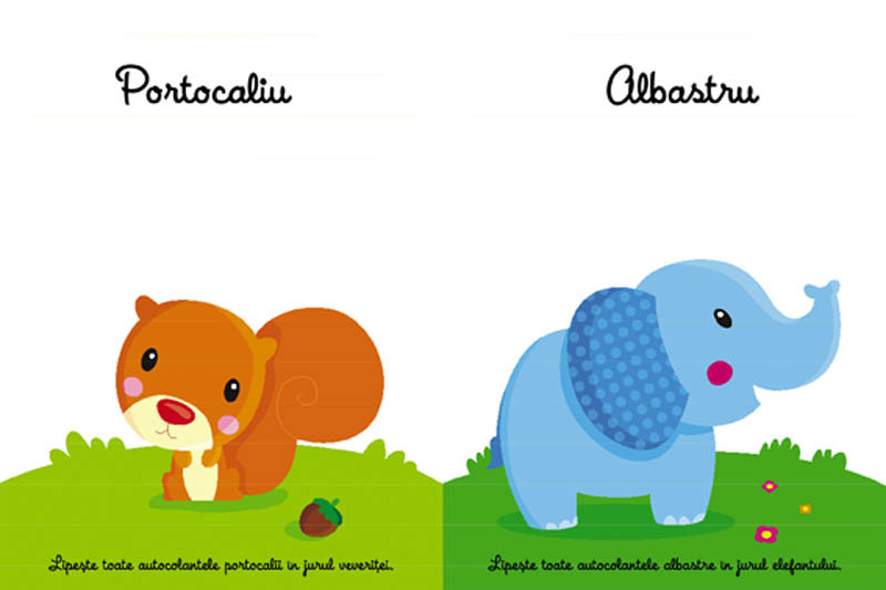 Învăț culorile 3+ (cu autocolante)